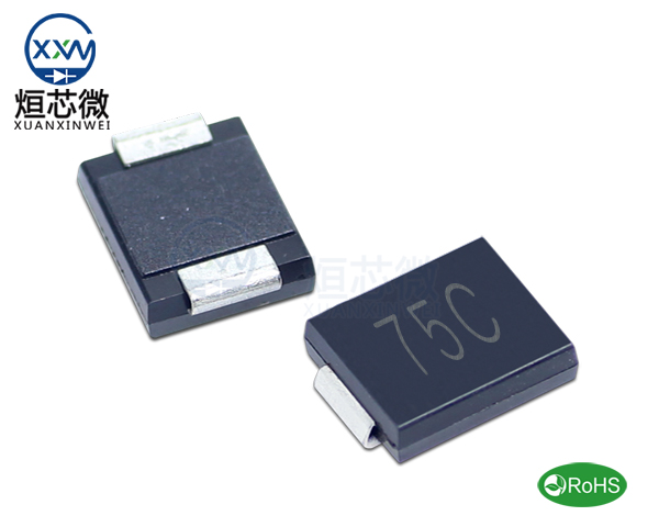 1.5SMC75CA參數,TVS二極管1.5SMC75CA瞬態抑制二極管